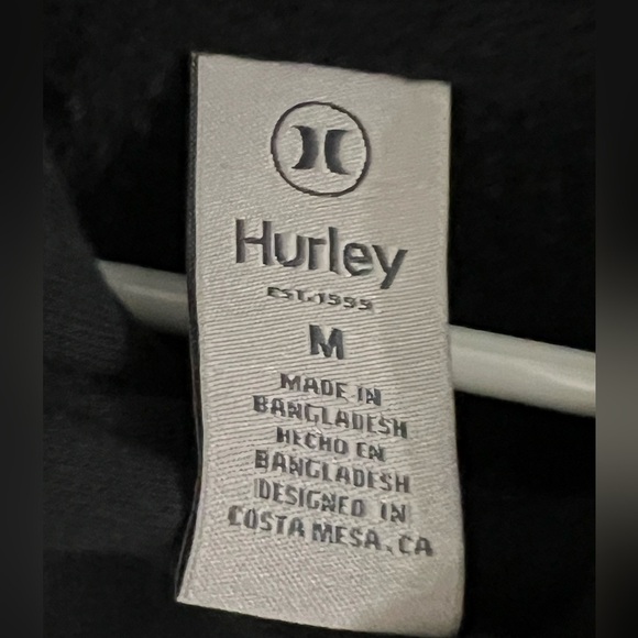 Hurley Black Pullover Black Hoodie M - Picture 3 of 3